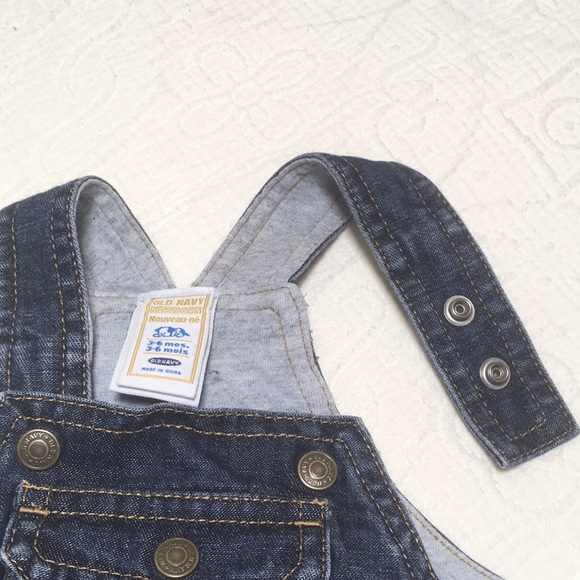 3-6m (4/$20) Lined Denim Overalls by Old Navy - Picture 11 of 16